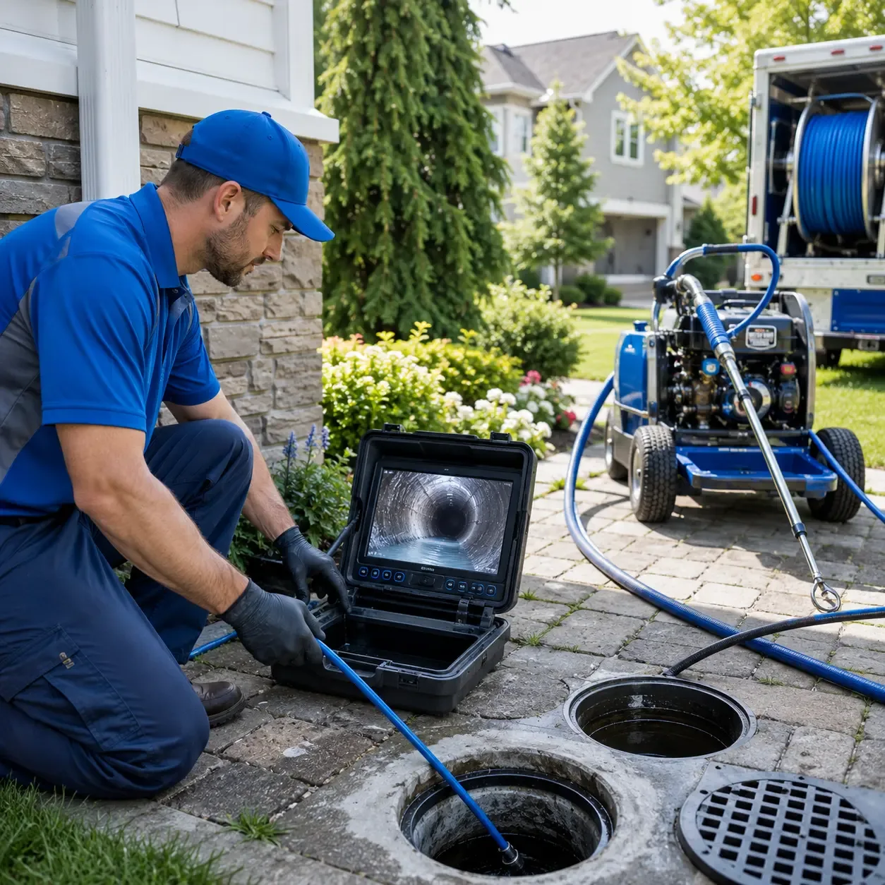 Outdoor drain cleaning professionals serving Somerdale, OH